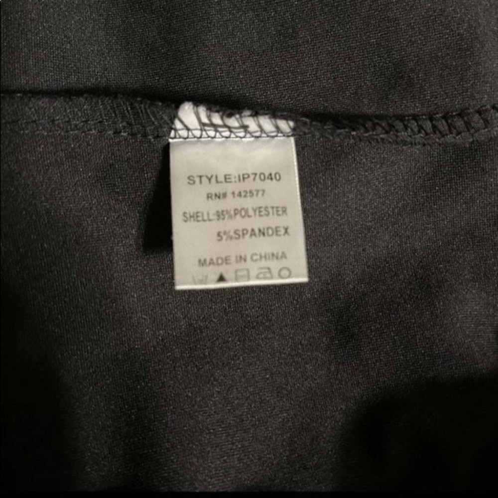 Iris Basic Surplice V- Neck Black Skort/ Romper S… - image 7